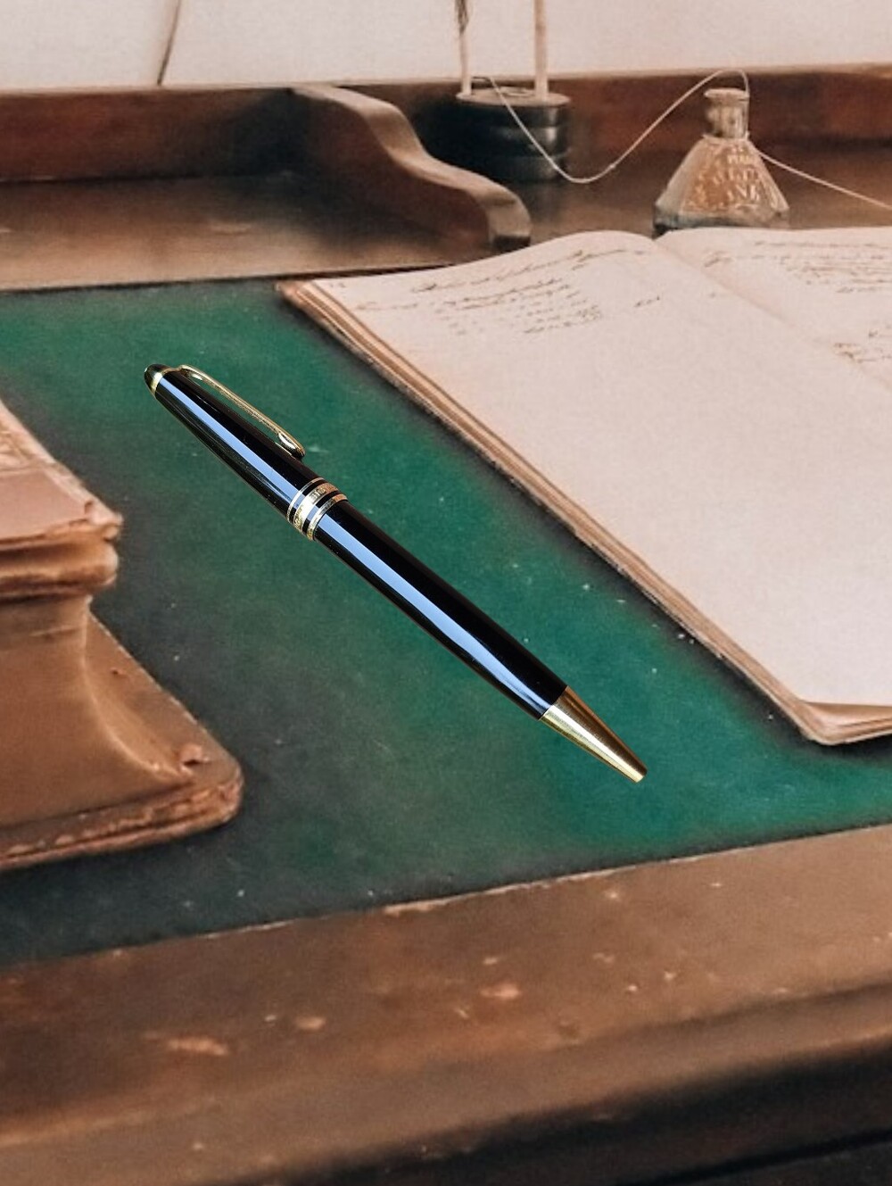 Montblanc Meisterstück Classique Elegant Gold Coated Ballpoint Pen